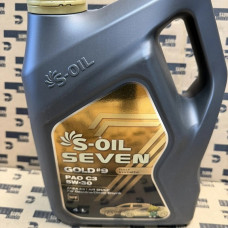 Масло моторное S-OIL 7 GOLD #9  PAO C3  5W30 (4л), синтетика