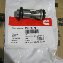 Клапан масляного фильтра 4357177F QSX, 6317855F ISG
