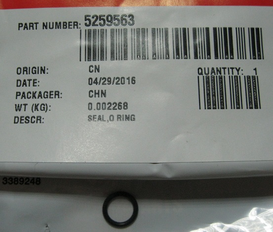 Уплотнение 5259563F ISF3.8